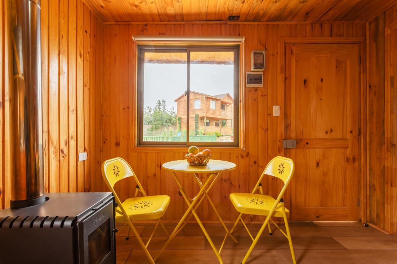 Cabana En Tunquen Con Parrilla, Fogon, Piscina Y Bosque Bagian luar foto