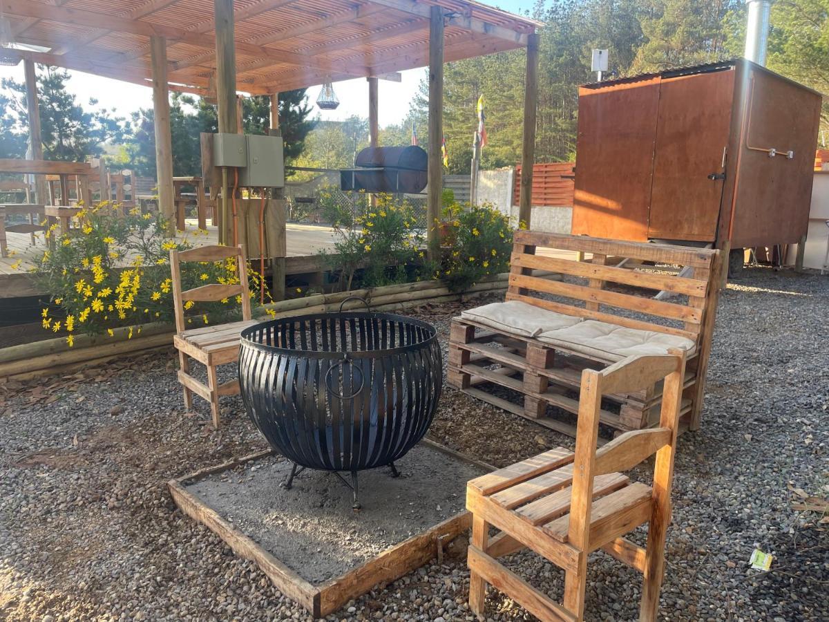 Cabana En Tunquen Con Parrilla, Fogon, Piscina Y Bosque Bagian luar foto