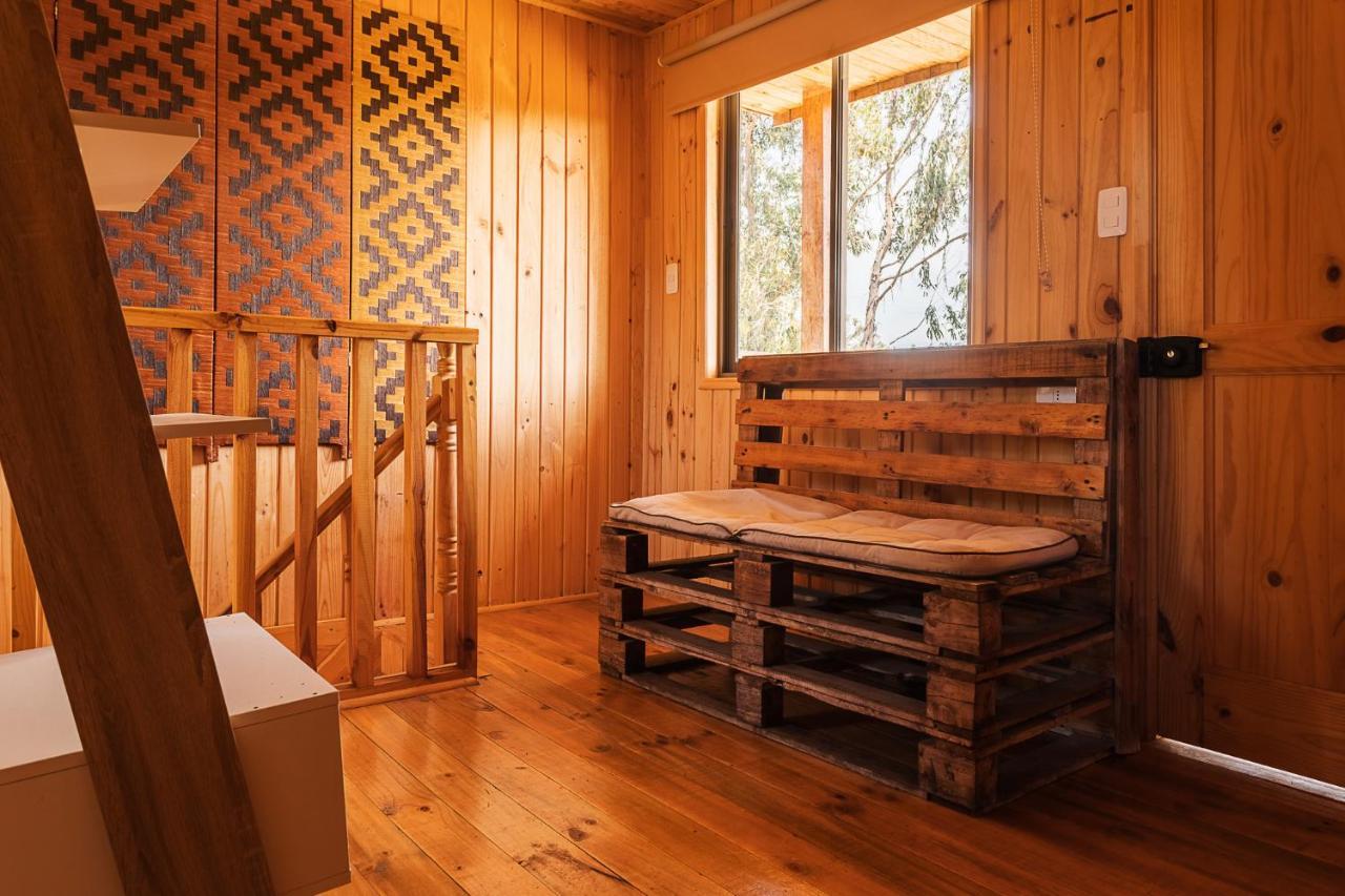 Cabana En Tunquen Con Parrilla, Fogon, Piscina Y Bosque Bagian luar foto