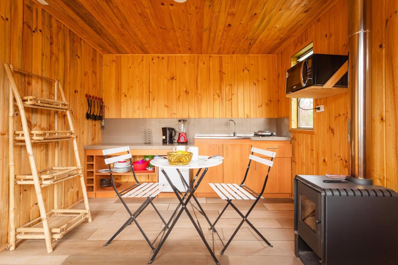 Cabana En Tunquen Con Parrilla, Fogon, Piscina Y Bosque Bagian luar foto