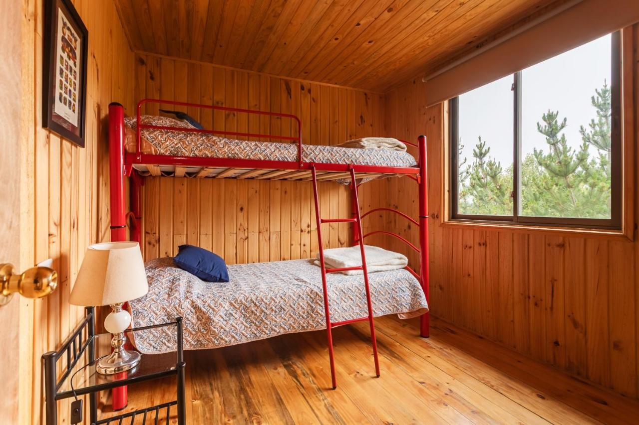 Cabana En Tunquen Con Parrilla, Fogon, Piscina Y Bosque Bagian luar foto