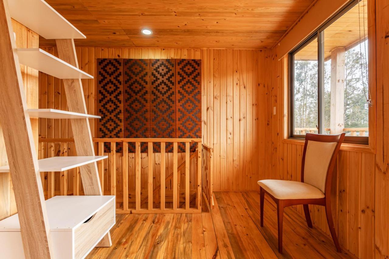 Cabana En Tunquen Con Parrilla, Fogon, Piscina Y Bosque Bagian luar foto