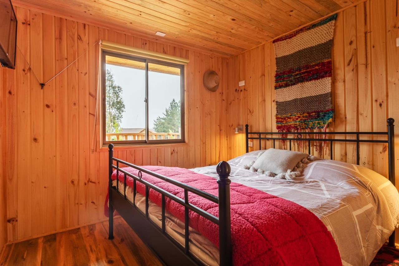 Cabana En Tunquen Con Parrilla, Fogon, Piscina Y Bosque Bagian luar foto