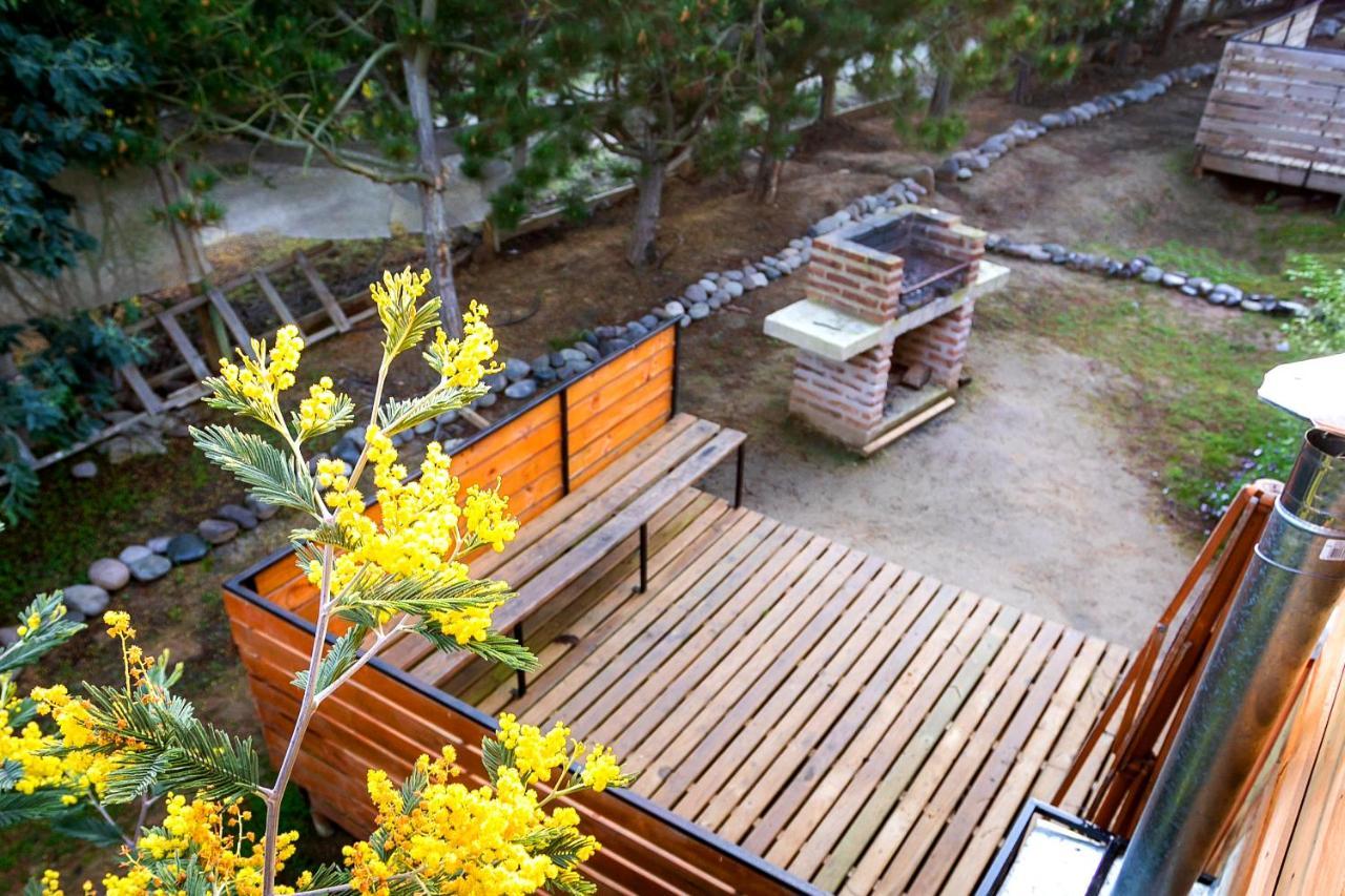 Cabana En Tunquen Con Parrilla, Fogon, Piscina Y Bosque Bagian luar foto
