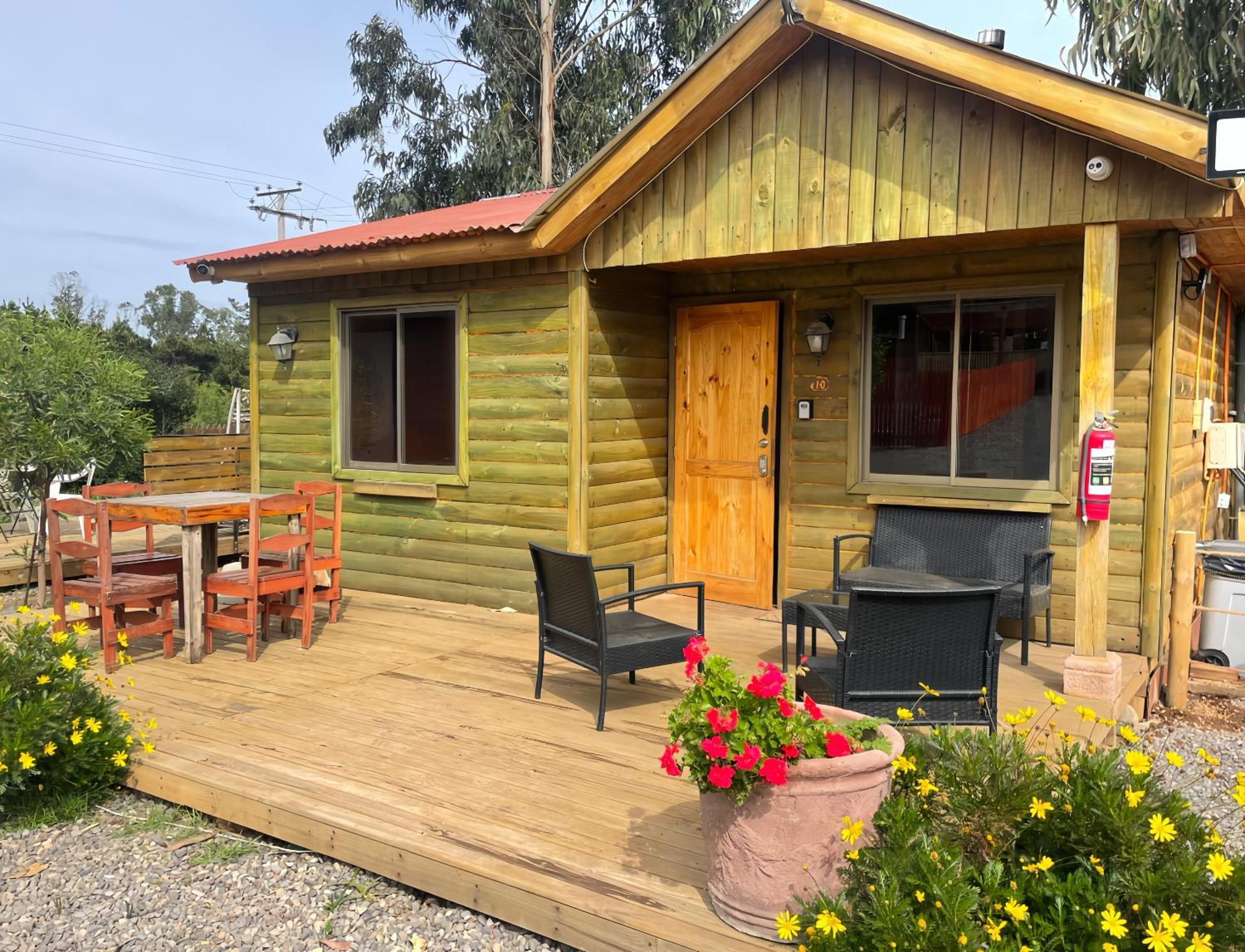 Cabana En Tunquen Con Parrilla, Fogon, Piscina Y Bosque Bagian luar foto